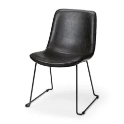Slate Vegan Leather Bucket Dining Chairs, Set Of 2-Kirkland's Home Best