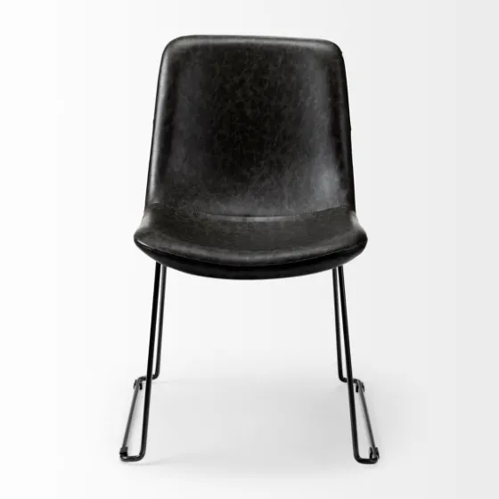 Slate Vegan Leather Bucket Dining Chairs, Set Of 2-Kirkland's Home Best