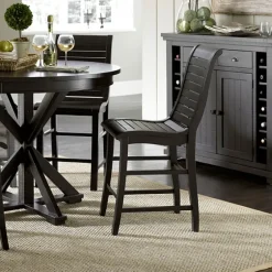 Slatted Counter Stools, Set Of 2-Kirkland's Home Outlet