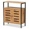 Slatted Oak Wood Cabinet-Kirkland's Home Best Sale