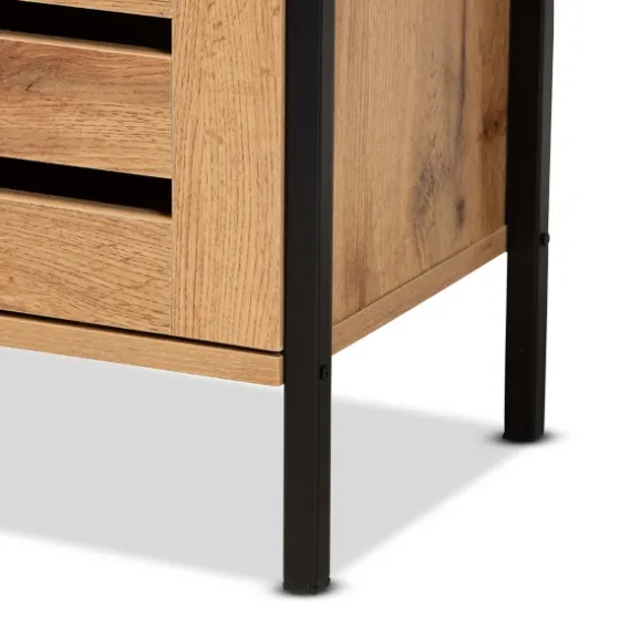 Slatted Oak Wood Cabinet-Kirkland's Home Best Sale