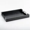 Slatted Wood & Metal Handles Tray-Kirkland's Home Outlet