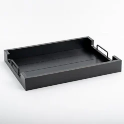 Slatted Wood & Metal Handles Tray-Kirkland's Home Outlet