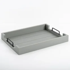 Slatted Wood & Metal Handles Tray-Kirkland's Home Hot
