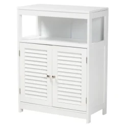 Slatted Wood Bathroom Cabinet-Kirkland's Home Fashion