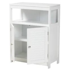 Slatted Wood Bathroom Cabinet-Kirkland's Home Fashion