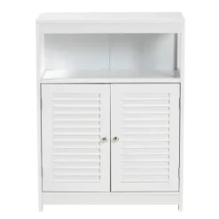 Slatted Wood Bathroom Cabinet-Kirkland's Home Fashion