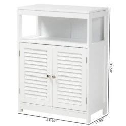 Slatted Wood Bathroom Cabinet-Kirkland's Home Fashion