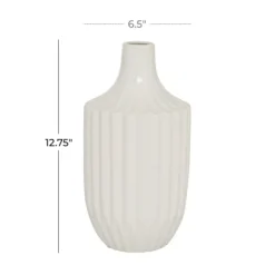 Slender Curtain Ribbed Vase, 13 In.-Kirkland's Home Sale