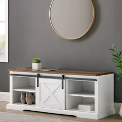 Sliding Barn Door Bench-Kirkland's Home Fashion
