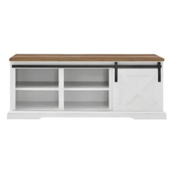 Sliding Barn Door Bench-Kirkland's Home Fashion