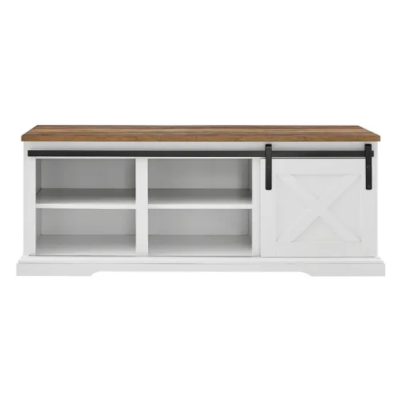 Sliding Barn Door Bench-Kirkland's Home Fashion