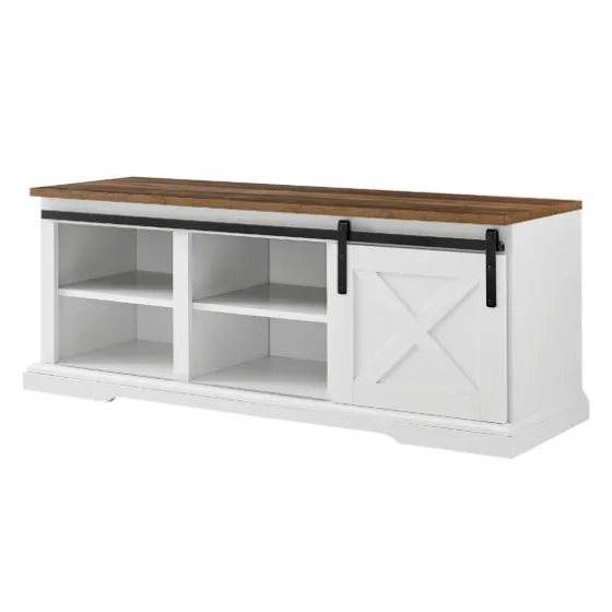 Sliding Barn Door Bench-Kirkland's Home Fashion