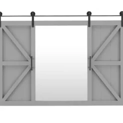 Sliding Barn Door Wall Mirror-Kirkland's Home Fashion