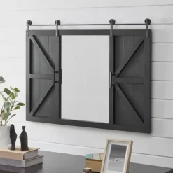 Sliding Barn Door Wall Mirror-Kirkland's Home Flash Sale