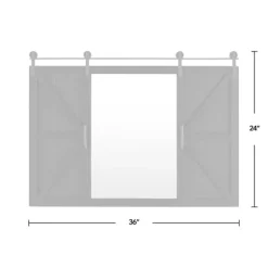 Sliding Barn Door Wall Mirror-Kirkland's Home Flash Sale