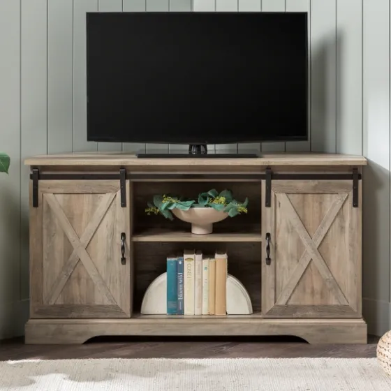 Sliding Barn Doors Corner Tv Stand-Kirkland's Home Best