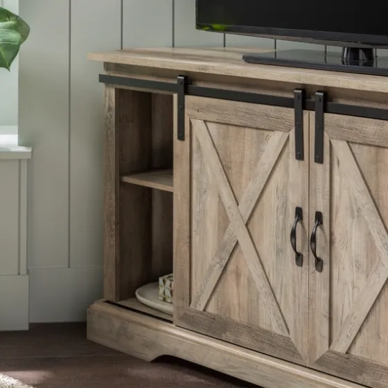 Sliding Barn Doors Corner Tv Stand-Kirkland's Home Best