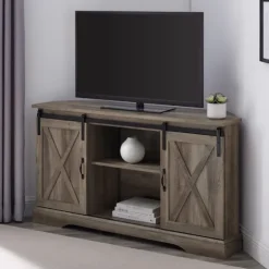 Sliding Barn Doors Corner Tv Stand-Kirkland's Home Best