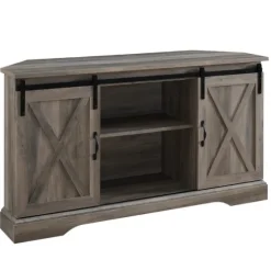 Sliding Barn Doors Corner Tv Stand-Kirkland's Home Best