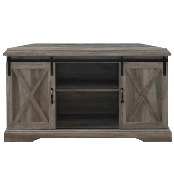 Sliding Barn Doors Corner Tv Stand-Kirkland's Home Best