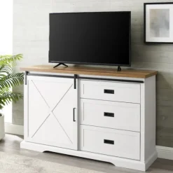 Sliding Door And 3-Drawer Sideboard-Kirkland's Home Best Sale