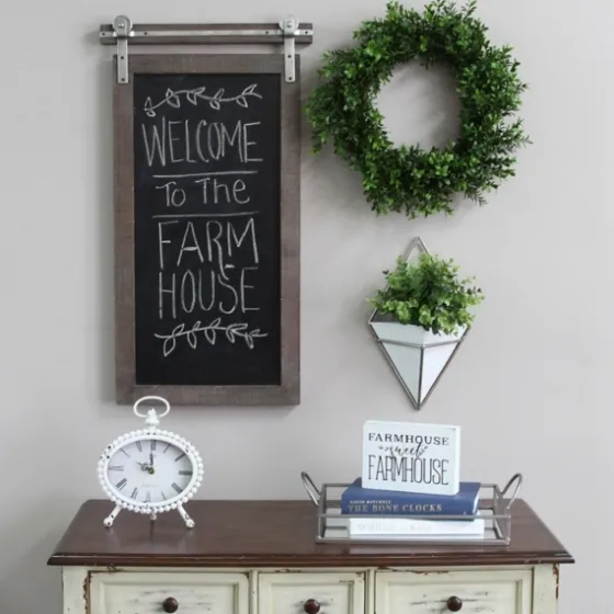 Sliding Farmhouse Chalkboard-Kirkland's Home Sale