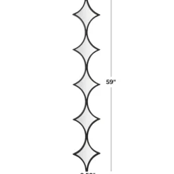 Slim Stacked Diamonds Wall Mirror-Kirkland's Home Flash Sale