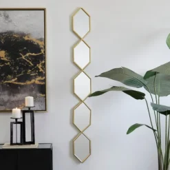 Slim Stacked Hexagons Wall Mirror-Kirkland's Home Sale