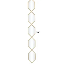 Slim Stacked Hexagons Wall Mirror-Kirkland's Home Sale