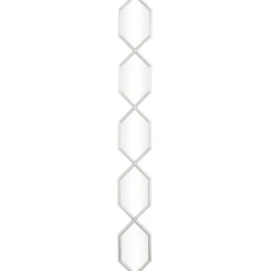 Slim Stacked Hexagons Wall Mirror-Kirkland's Home Outlet