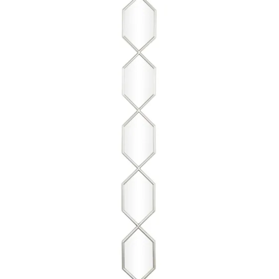 Slim Stacked Hexagons Wall Mirror-Kirkland's Home Outlet