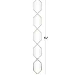 Slim Stacked Hexagons Wall Mirror-Kirkland's Home Outlet