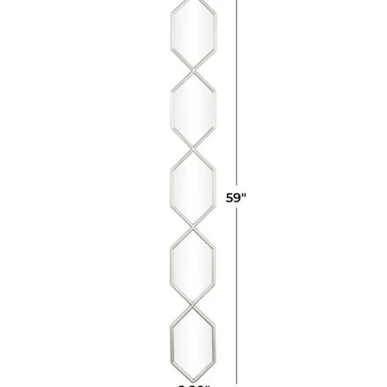 Slim Stacked Hexagons Wall Mirror-Kirkland's Home Outlet