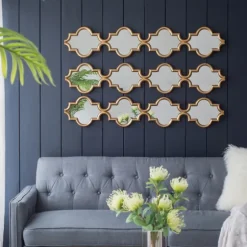 Slim Stacked Trellis Wall Mirror-Kirkland's Home Discount