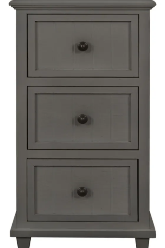 Slim Wooden 3-Drawer Side Table-Kirkland's Home New