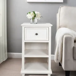 Slim Wooden 2-Shelf Side Table-Kirkland's Home Online