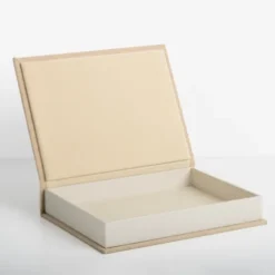 Small Beige Linen Book Box-Kirkland's Home Hot