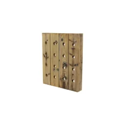Small Rustic Barn Wood Wine Bottle Holder-Kirkland's Home Shop