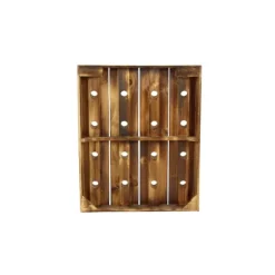 Small Rustic Barn Wood Wine Bottle Holder-Kirkland's Home Shop