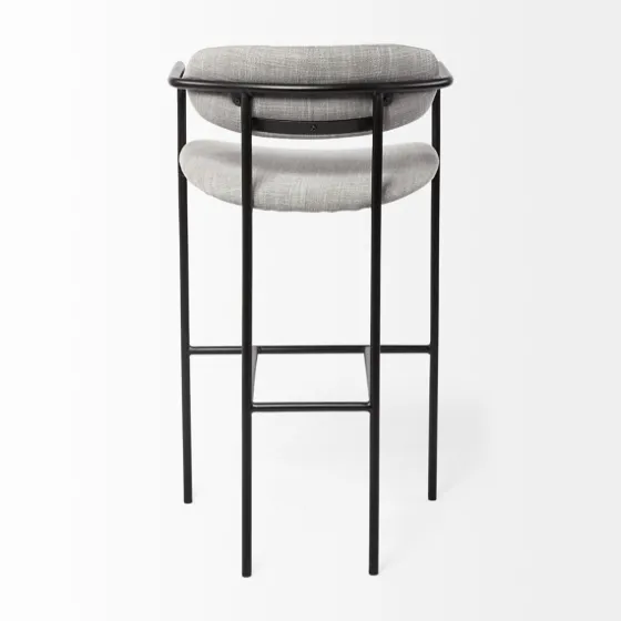 Smoke Arm Rest Upholstered Bar Stool-Kirkland's Home Cheap