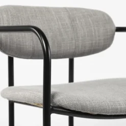 Smoke Arm Rest Upholstered Bar Stool-Kirkland's Home Cheap
