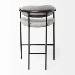 Smoke Arm Rest Upholstered Counter Stool-Kirkland's Home Flash Sale