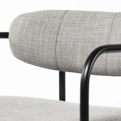 Smoke Arm Rest Upholstered Counter Stool-Kirkland's Home Flash Sale