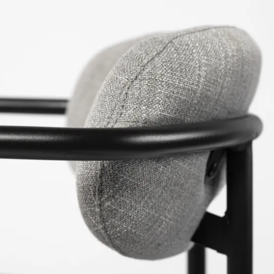 Smoke Arm Rest Upholstered Counter Stool-Kirkland's Home Flash Sale