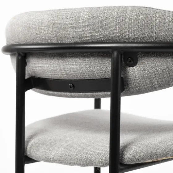 Smoke Arm Rest Upholstered Counter Stool-Kirkland's Home Flash Sale