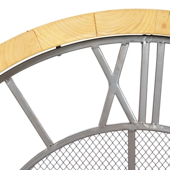 Smoke Gray Vintage Matte Mesh Wall Clock-Kirkland's Home Hot