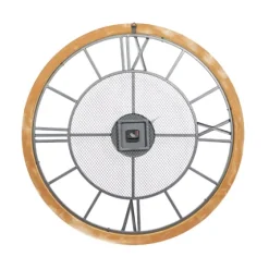 Smoke Gray Vintage Matte Mesh Wall Clock-Kirkland's Home Hot
