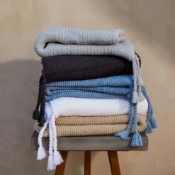 Smoke Spring Knit Throw Blanket-Kirkland's Home Online