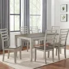 Smoked Alabaster And Honey Wood 7-Pc. Dining Set-Kirkland's Home Shop